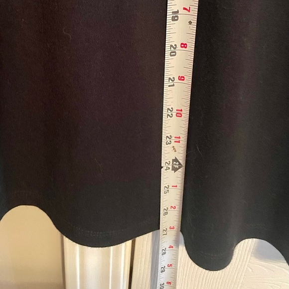 Quacker Factory Black Sweatshirt Velour Sleeves w/Rhinestone Detail Size XL - Picture 9 of 9